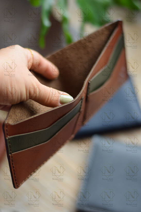 نمای دیگر محصول کیفپول جیبی چرم طبیعی مخصوص نوجوان مدل جوانرود - چرم نورآرت